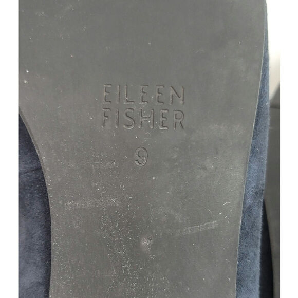 Eileen Fisher Posy Flats in Midnight Suede, sz 9 - Picture 12 of 15